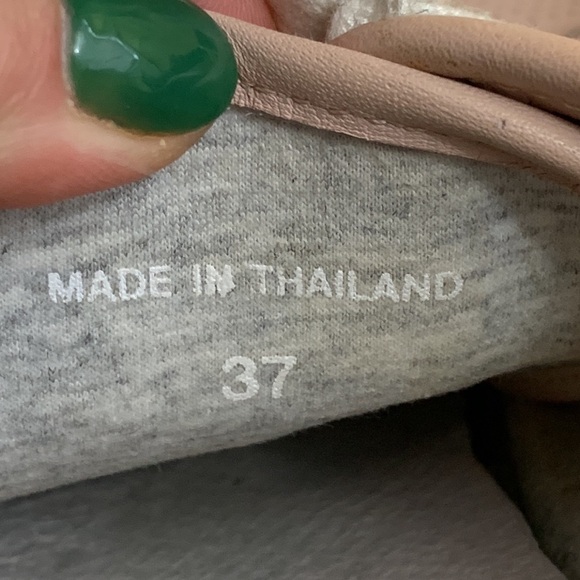 Rag & Bone | Standard Issue Perforated Low Lace Up Pink Leather Sneakers 37 / 7 - Picture 9 of 17